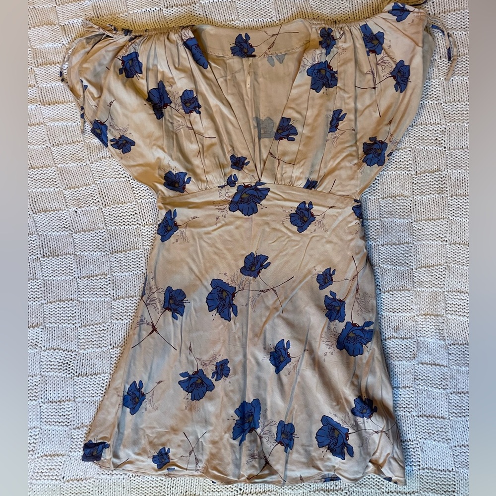 Free People V Neck Mini Dress